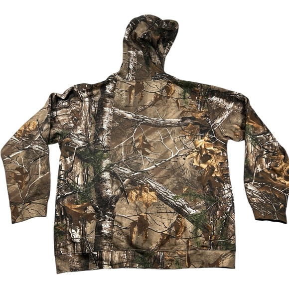Bushmaster Camo Hoodie XL | Hunting Sweatshirt | Orange Logo | Cotton 80% Brown - Picture 2 of 10